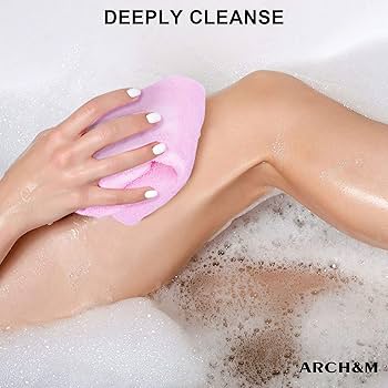 Amazon | ARCH&M 角質除去 ウォッシュクロス ボディスクラバー